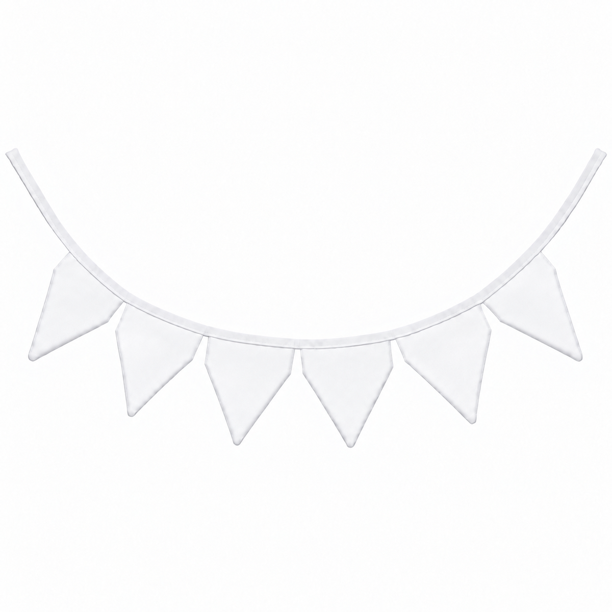 Bandeirinhas Decorativas 1,50m Branco