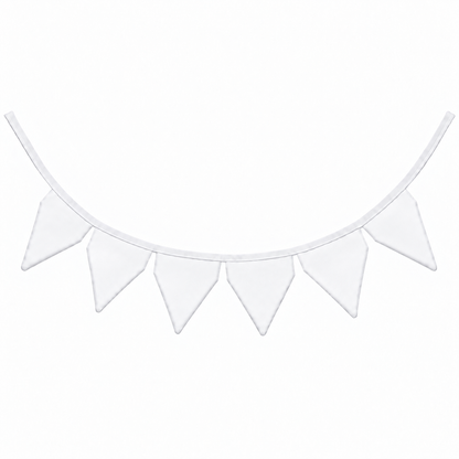 Bandeirinhas Decorativas 1,50m Branco