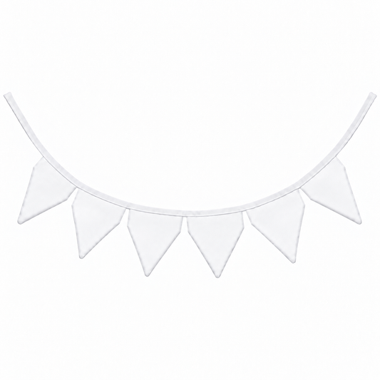 Bandeirinhas Decorativas 2,10m Branco