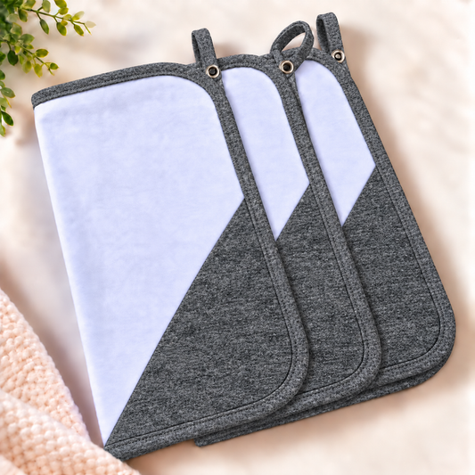 Toalha de Boca Malha Dupla Penteada Premium Vintage | Kit com 3 Unidades