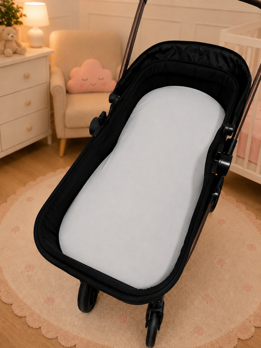 Colchão para Carrinho Moisés Premium 5cm Cinza