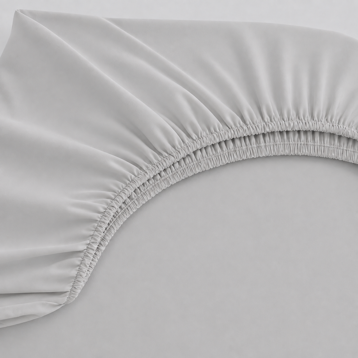 Lençol Estampado para Mini Berço 100% Algodão Cinza