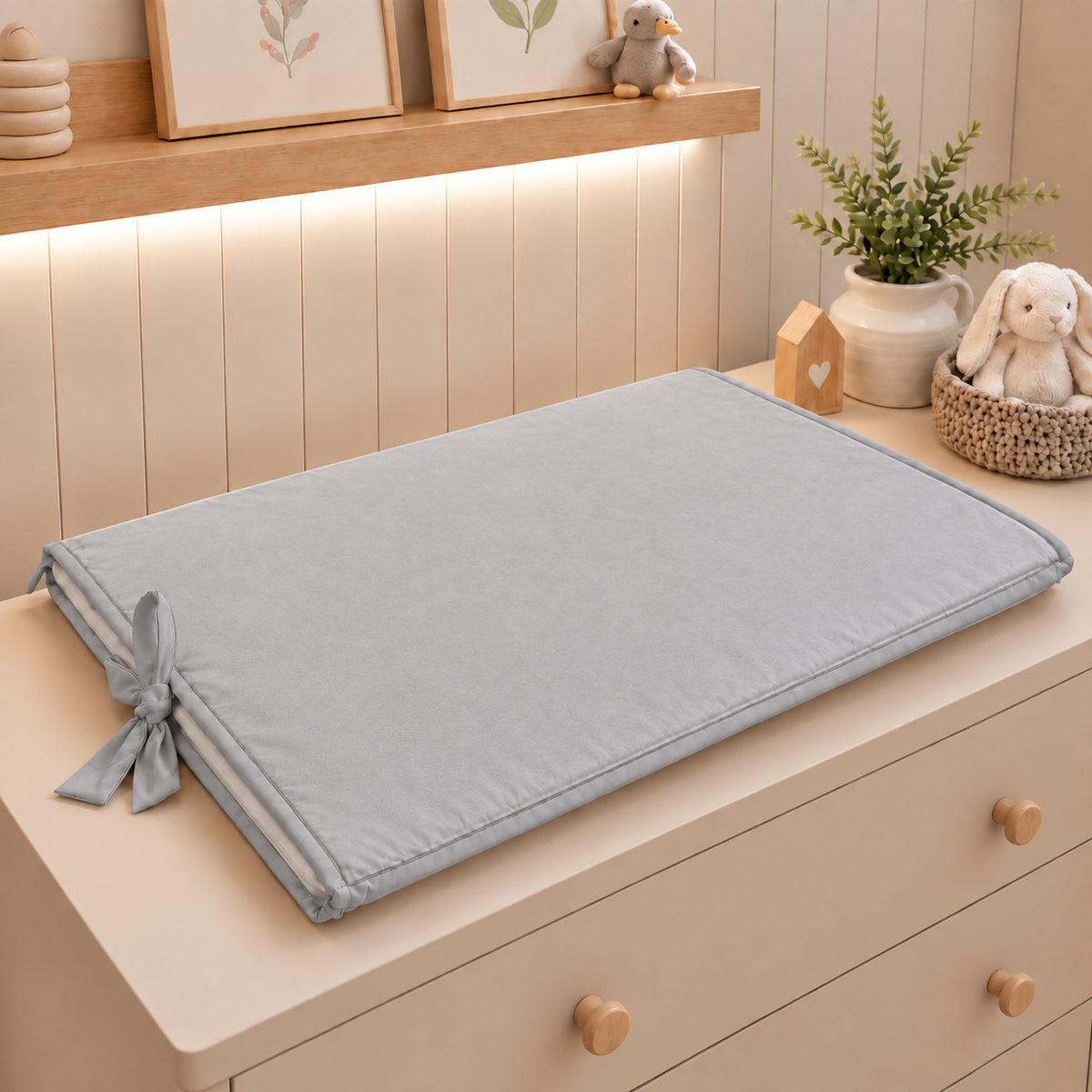 Trocador de Cômoda 70x45x3cm Cinza