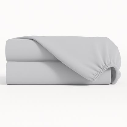 Lençol Estampado para Mini Berço 100% Algodão Cinza
