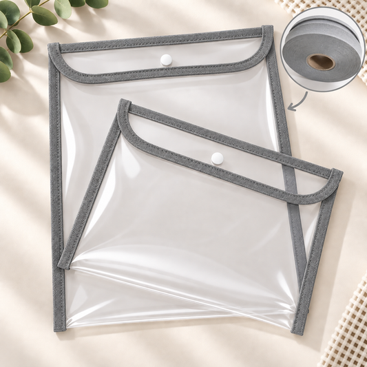 Kit com 2 Capas Organizadoras para Certidão e Documentos Cinza Escuro