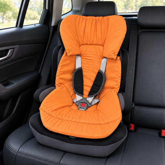 Capa Colchonete para Cadeira de Carro Dupla Face Coral