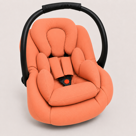 Kit para Bebê Conforto 3 Peças Dupla Face Coral