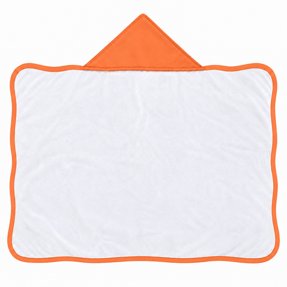 Toalha de Banho com Capuz Forrada Plush Atoalhado Premium 1M x 70cm Coral