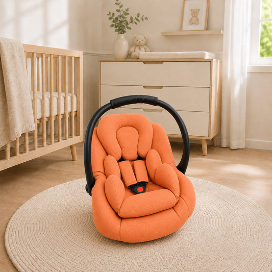 Kit para Bebê Conforto 3 Peças Dupla Face Coral