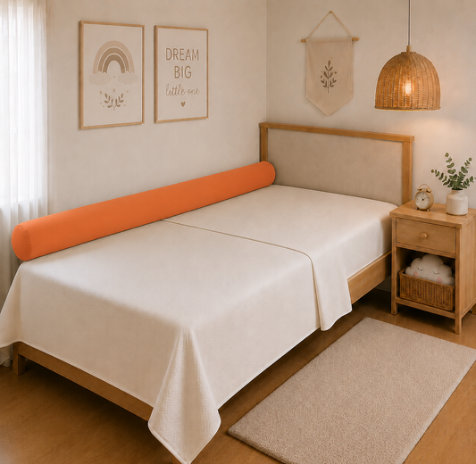 Rolinho Lateral para Cama Solteiro e Casal Coral