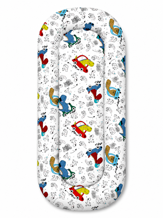 Fronha para Ninho Casulinho Premium para Carrinho Moisés Universal Dino Carros