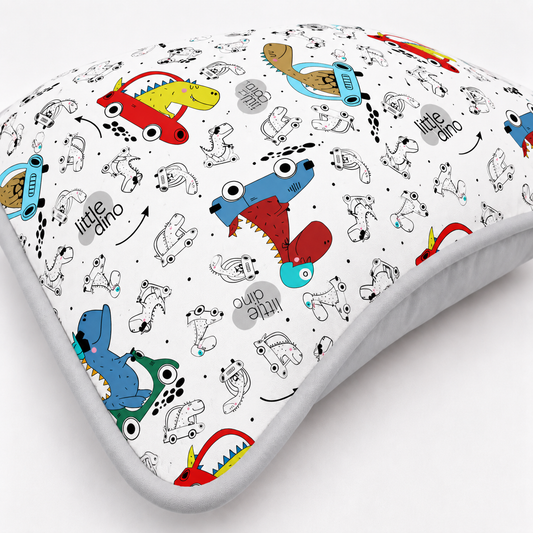 Almofada Decorativa 30cm x 30cm Dino Carros c/ Cinza