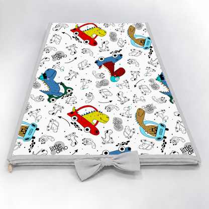 Trocador de Cômoda 70x45x3cm Dino Carros c/ Cinza