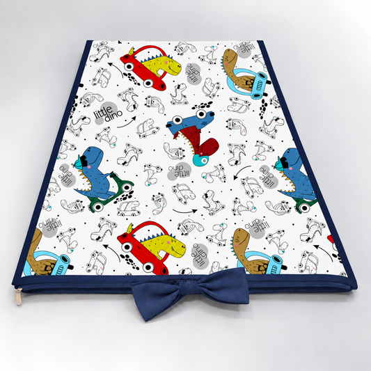 Trocador de Cômoda 70x45x3cm Dino Carros c/ Azul Marinho