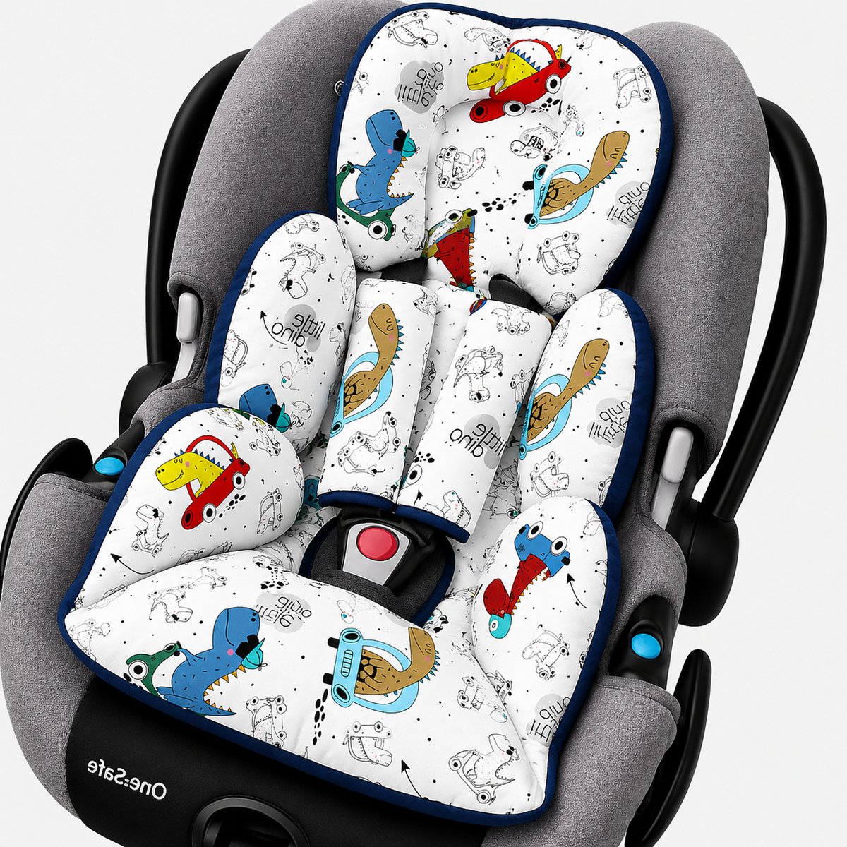 Colchonete para Bebê Conforto Dupla Face Dino Carros