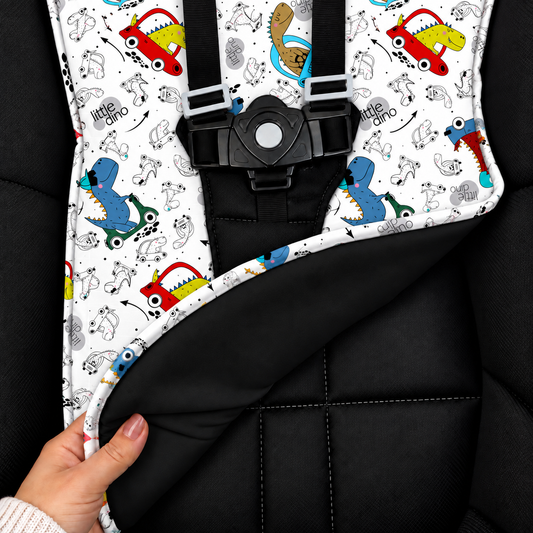 Capa para Carrinho de Bebê Universal Dino Carros c/ Preto