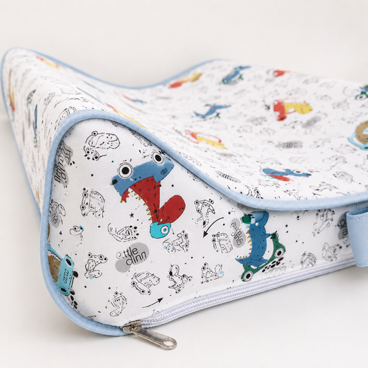 Trocador de Cômoda Americano Dino Carros c/ Azul