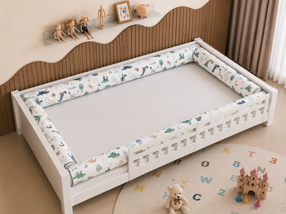 Kit Rolinhos 4 Peças para Cama Casal Dino MLH