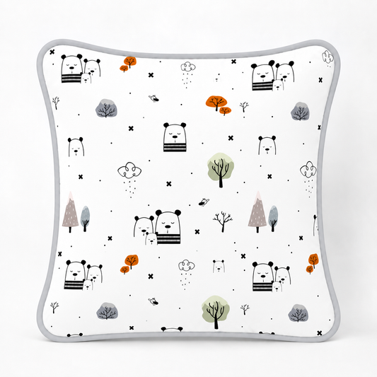 Almofada Decorativa 30cm x 30cm Escandinava c/ Cinza