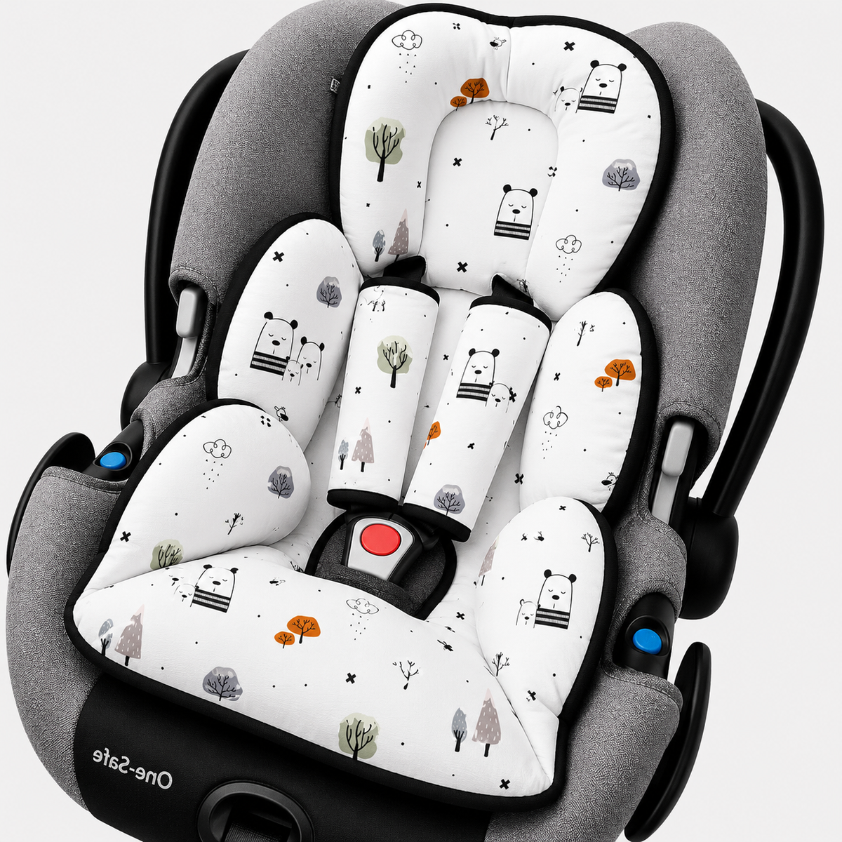 Colchonete para Bebê Conforto Dupla Face Escandinava c/ Preto