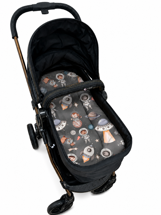 Fronha para Ninho Casulinho Premium para Carrinho Moisés Universal Espaço Cinza