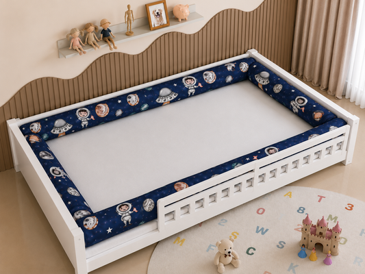 Kit Rolinhos 4 Peças para Cama Casal Espaço Marinho