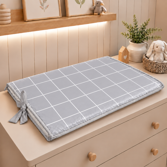 Trocador de Cômoda 70x45x3cm Grid Cinza