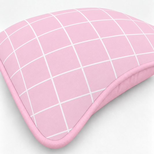 Almofada Decorativa 30cm x 30cm Grid Rosa