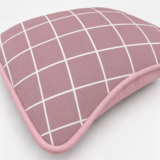 Almofada Decorativa 30cm x 30cm Grid Rosê