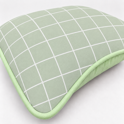 Almofada Decorativa 30cm x 30cm Grid Verde