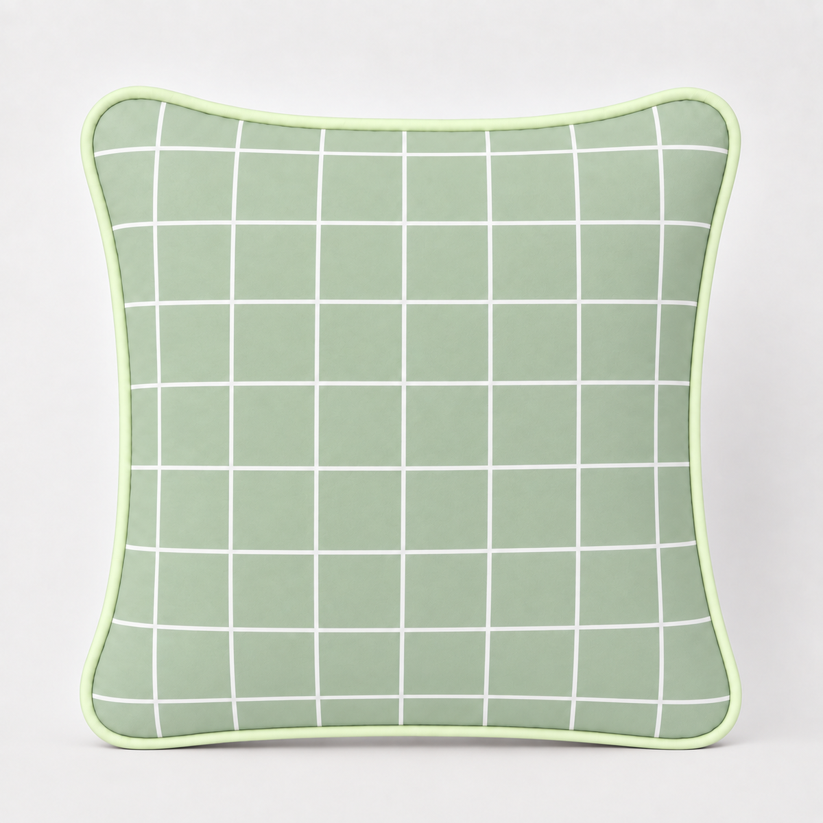 Almofada Decorativa 30cm x 30cm Grid Verde