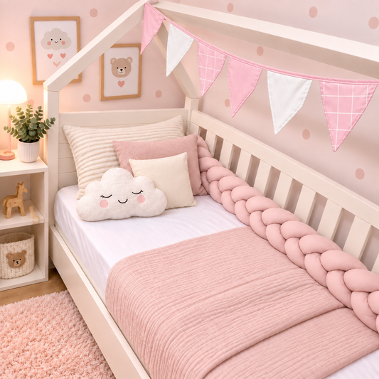 Bandeirinhas Decorativas 2,10m Grid Rosa