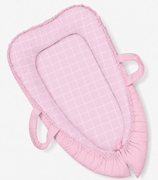 Ninho Redutor Dupla Face Premium Grid Rosa Verso Rosa