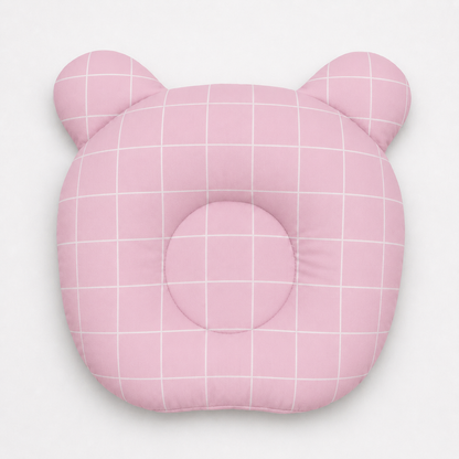 Travesseiro Anatômico Grid Rosa