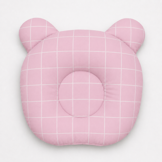 Travesseiro Anatômico Grid Rosa