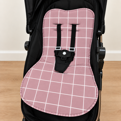 Capa para Carrinho de Bebê Universal Grid Rose