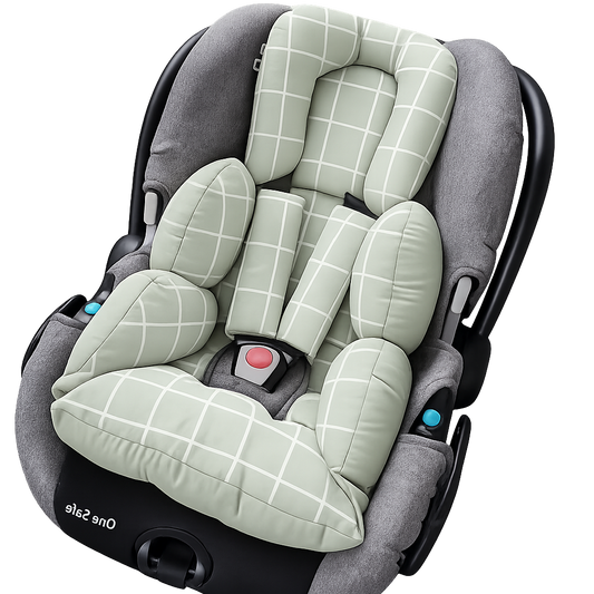 Colchonete para Bebê Conforto Dupla Face Grid Verde