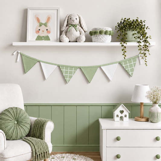Bandeirinhas Decorativas 1,50m Grid Verde