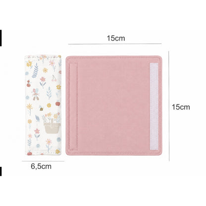 Kit para Bebê Conforto 3 Peças Dupla Face Jardim Verso Rosê