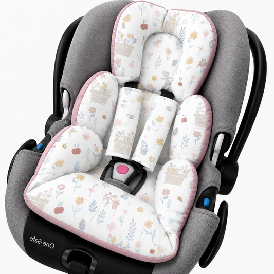 Colchonete para Bebê Conforto Dupla Face Jardim