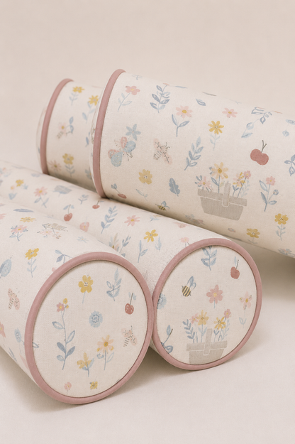 Kit Rolinhos 4 Peças para Cama Solteiro Jardim