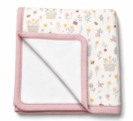 Manta Flanelada Soft Premium Dupla 90 x 70 cm Jardim