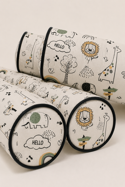 Kit Rolinhos 4 Peças para Cama Casal Leão