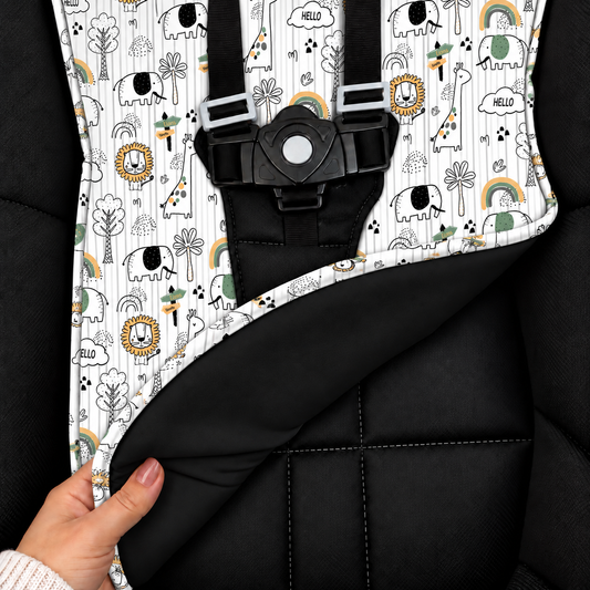 Capa para Carrinho de Bebê Universal Leão c/ Preto