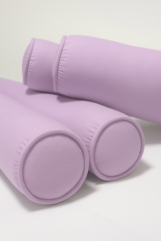 Kit Rolinhos 4 Peças para Cama Solteiro Lilás