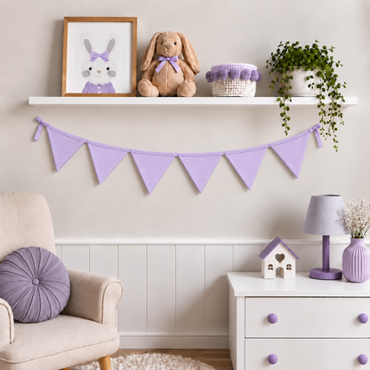 Bandeirinhas Decorativas 1,50m Lilás