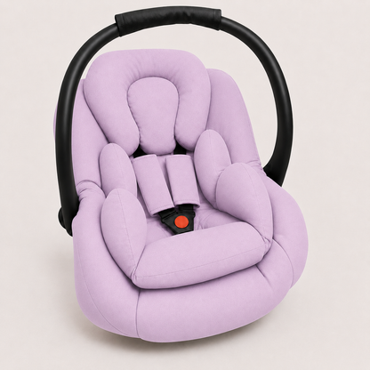Kit para Bebê Conforto 3 Peças Dupla Face Lilás