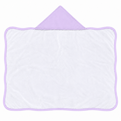 Toalha de Banho com Capuz Forrada Plush Atoalhado Premium 1M x 70cm Lilás