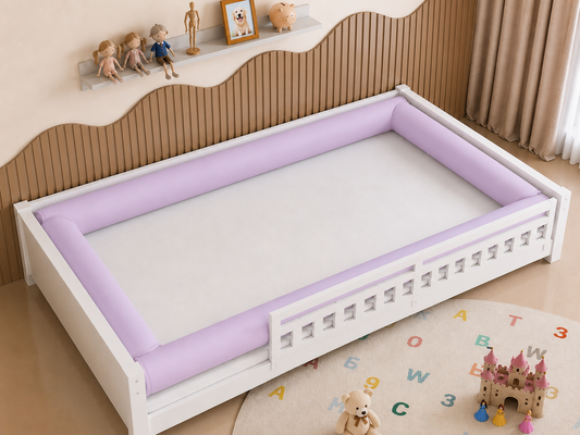 Kit Rolinhos 4 Peças para Cama Casal Lilás