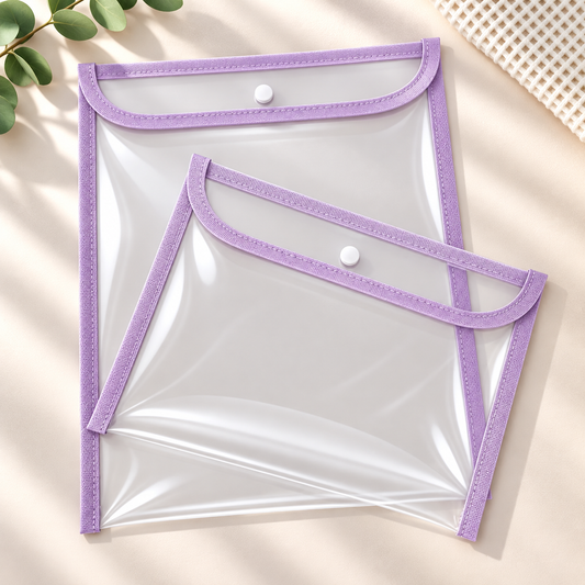 Kit com 2 Capas Organizadoras para Certidão e Documentos Lilás